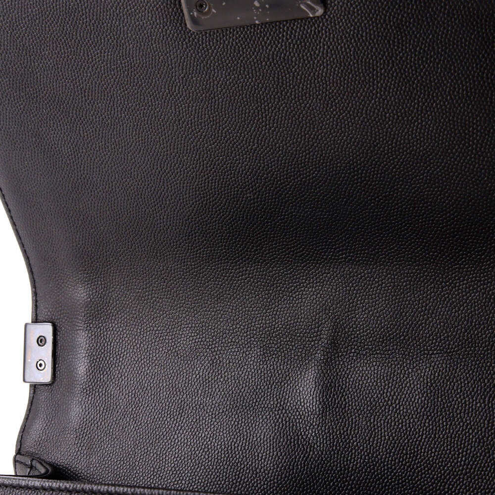 Chanel Old Medium So Black Boy Flap Bag Quilted Caviar - Picture 7 of 7